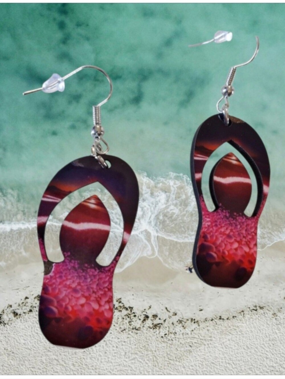 Pink Flip Flop Earrings
